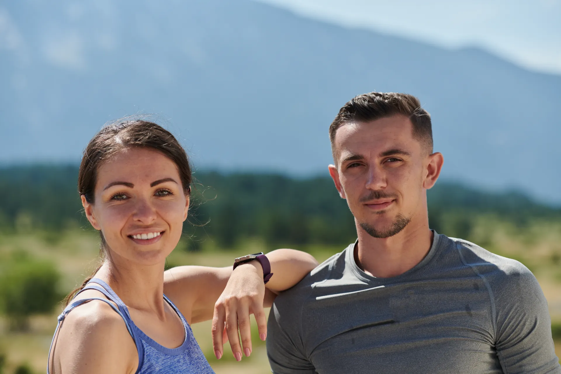 after run relaxation romantic couple rests follow utc